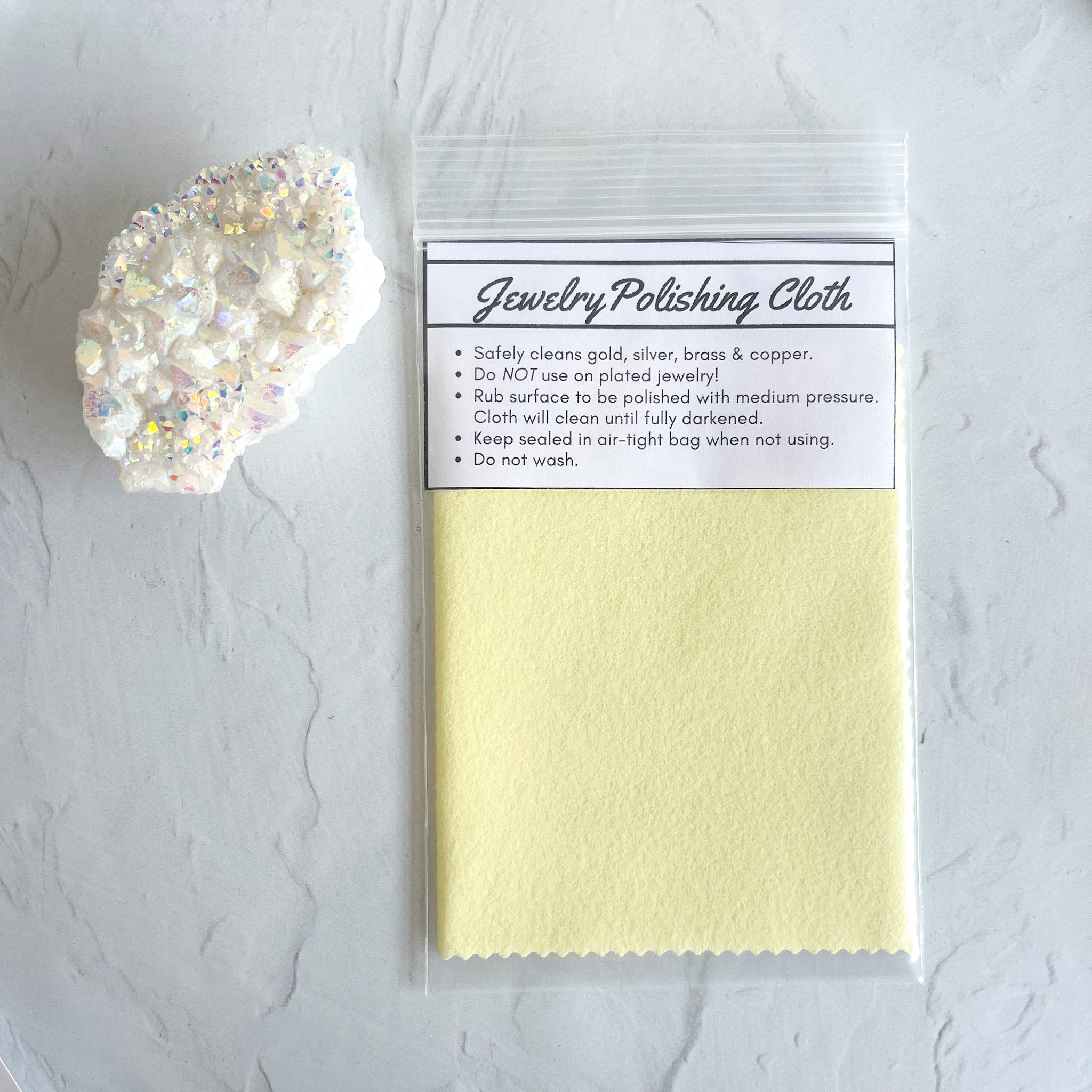 Can jewelry polishing cloths be washed store