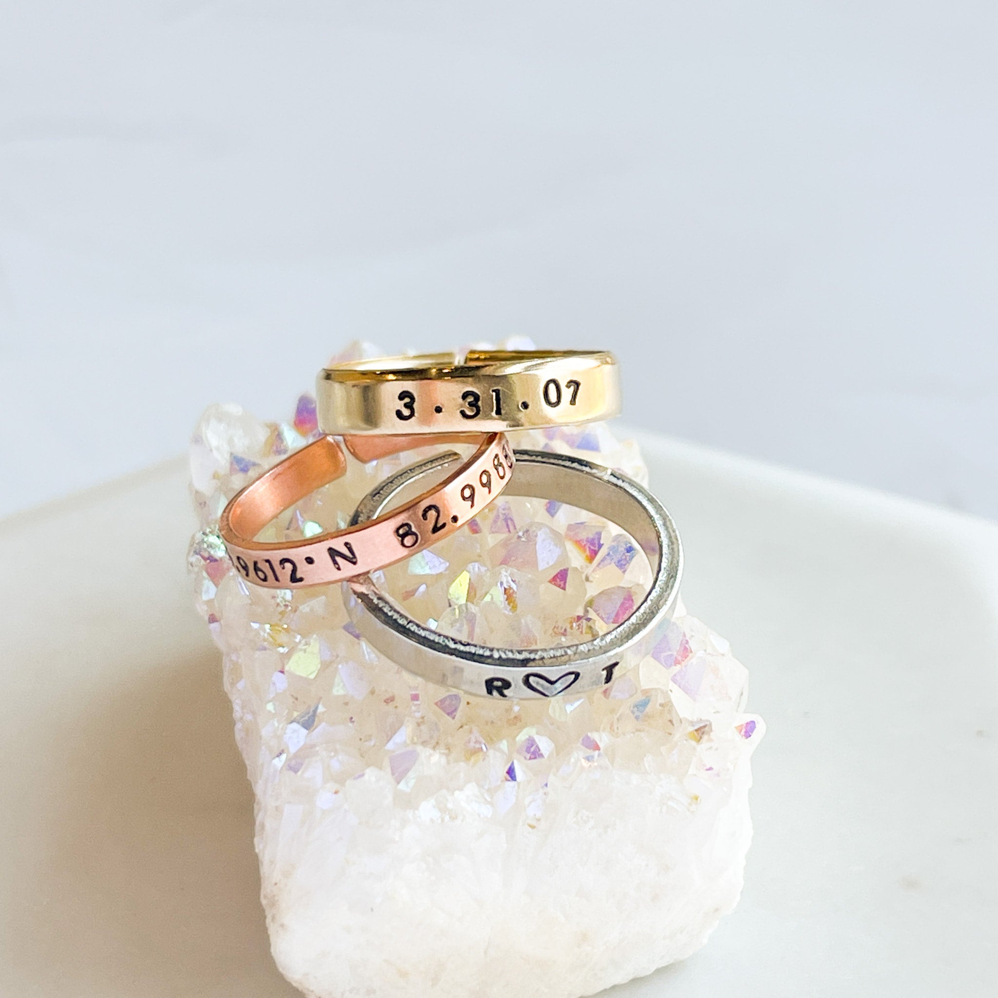 Stamped ring top
