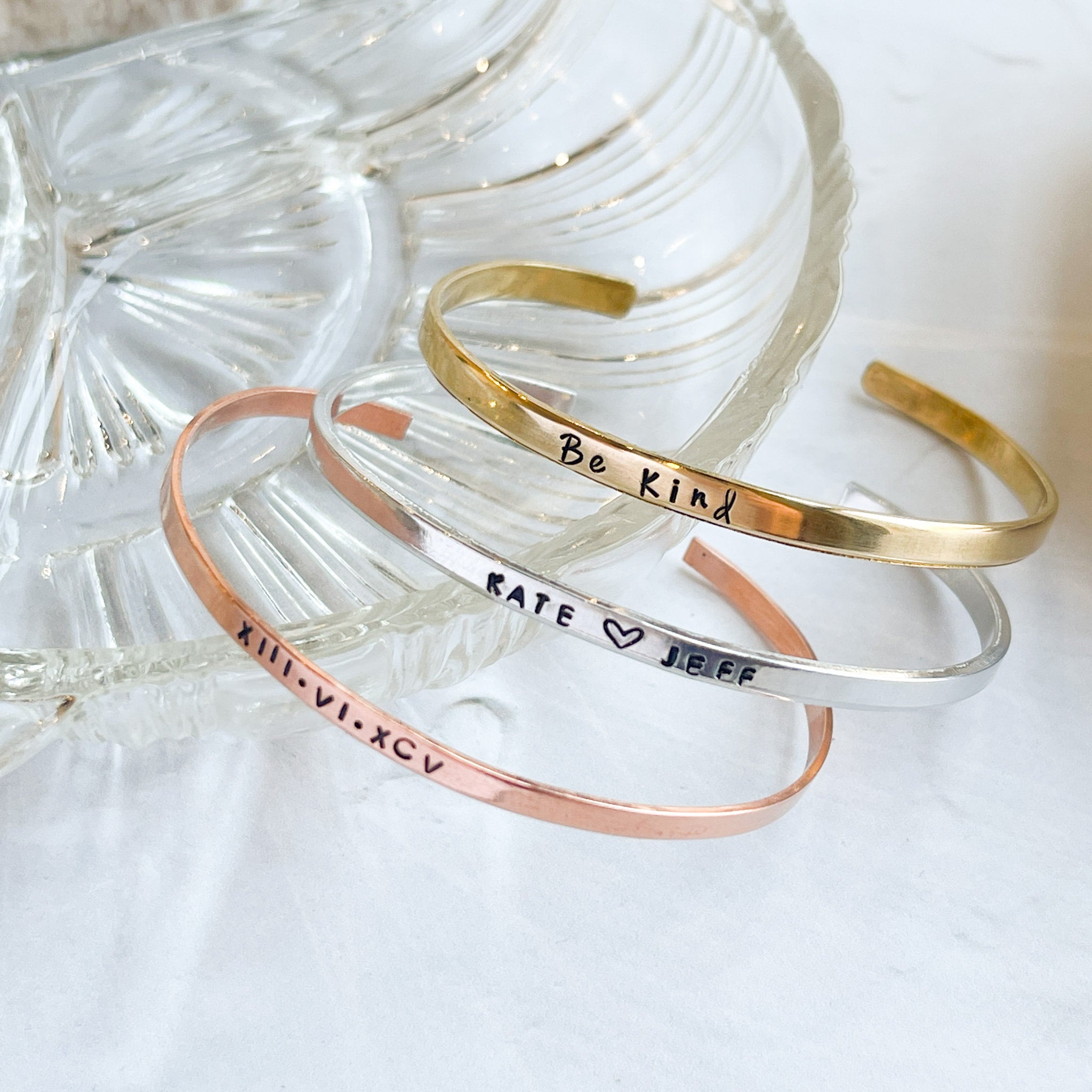 Custom Stamped Mantra Cuff 1 8