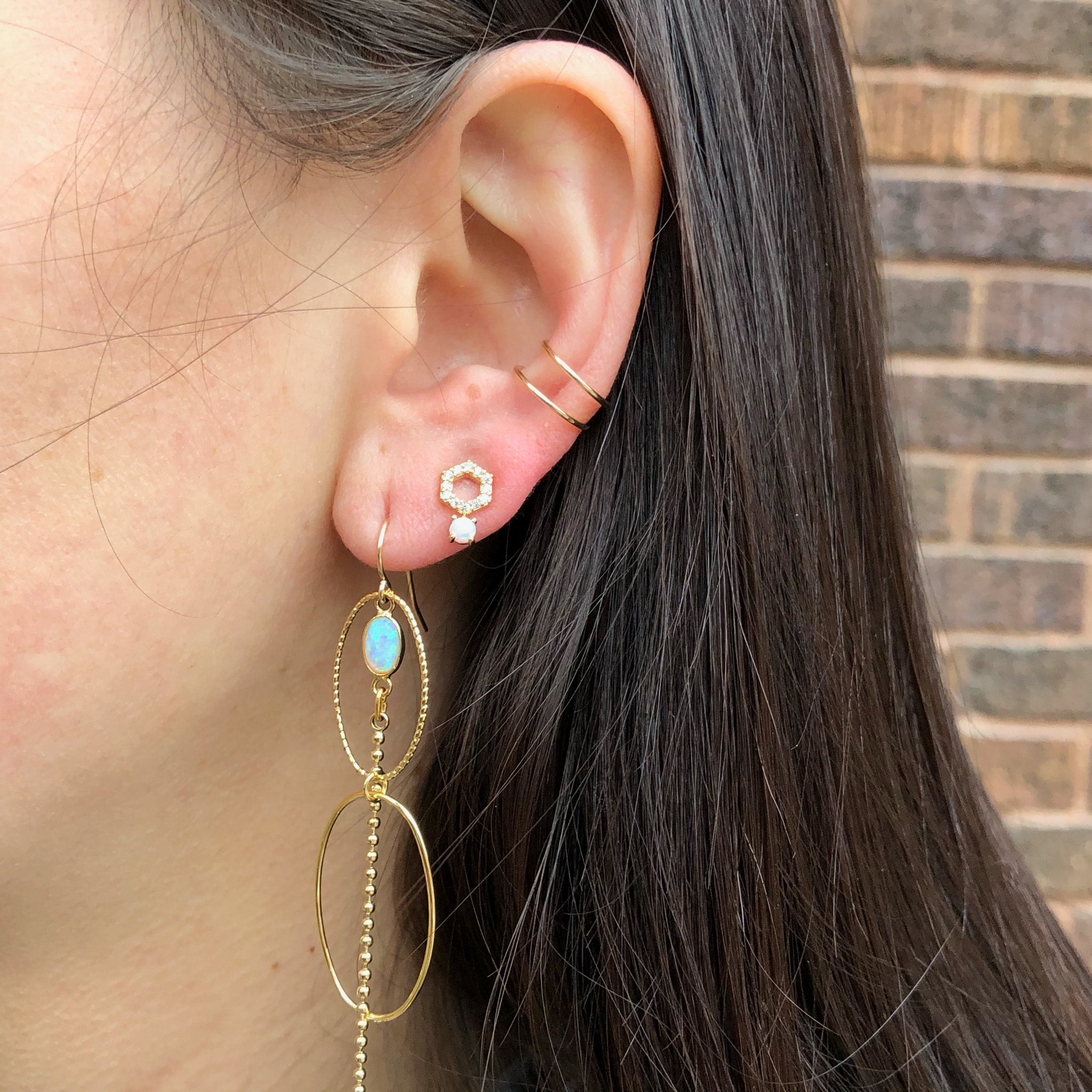 Double Wire Ear Cuff Red Giraffe Designs